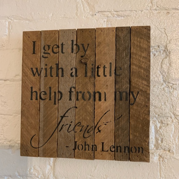 Wooden quote artwork/decor - Picture 1 of 4